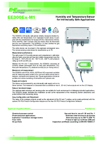 Thumbnail of document Data Sheet - EE300Ex IS Humidity/Temperature Transmitter